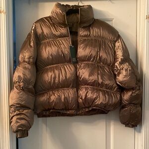 NWT Wild Fable Calm Gray Puffer Jacket